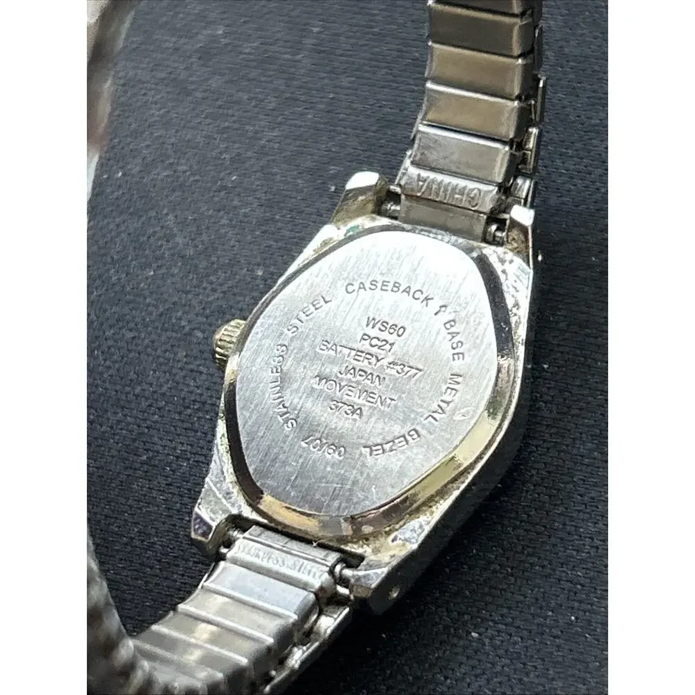 Two Tone Women’s Stretch Band Quartz Watch